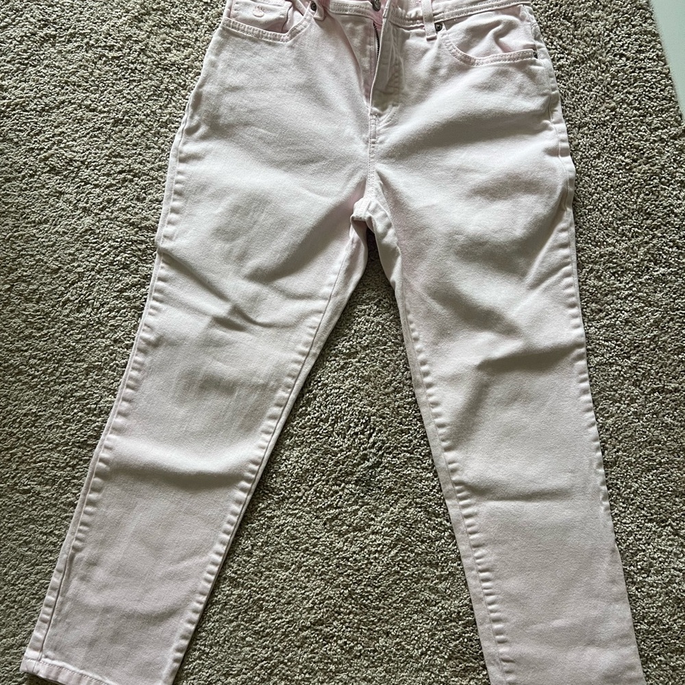 Gloria Vanderbilt Light Pink Straight Leg Pants